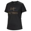 Arc'teryx ARC' WORD COTTON T-SHIRT SS W Damen T-Shirt WHITE LIGHT - BLACK/CANVAS