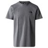 The North Face M S/S SIMPLE DOME TEE Herren T-Shirt IRON RED - TNF MEDIUM GREY HEATHER