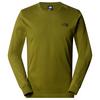 The North Face M L/S EASY TEE Herren Langarmshirt GRAVEL GREY - FOREST OLIVE
