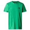 The North Face M S/S SIMPLE DOME TEE Herren T-Shirt TNF BLACK - OPTIC EMERALD