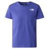 The North Face B S/S REDBOX TEE (BACK BOX GRAPHIC) Kinder T-Shirt DOPAMINE BLUE - DOPAMINE BLUE
