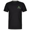 Smartwool GO FAR MOUNTAIN LOGO SLIM FIT Unisex T-Shirt ALMOND - BLACK