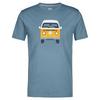 Wheeldom BAYWINDOW Unisex T-Shirt DARKRED - BLUEGREY